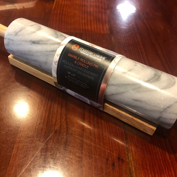 NWT Masterclass rolling pin and cradle marble - Picture 3 of 5
